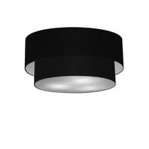 Plafon Para Quarto Cilíndrico SQ-3017 Cúpula Cor Preto