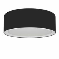 Plafon Para Quarto Cilíndrico SQ-3037 Cúpula Cor Preto