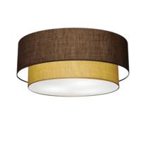 Plafon Para Quarto Cilíndrico SQ-3064 Cúpula Cor Café Palha