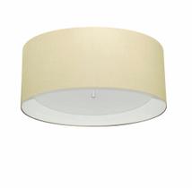 Plafon Para Quarto Cilíndrico SQ-3161 Cúpula Cor Algodão Crú Branco