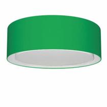 Plafon Para Sala Cilíndrico SL-3037 Cúpula Cor Verde Folha