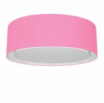 Plafon Para Sala Cilíndrico SL-3038 Cúpula Cor Rosa Bebê