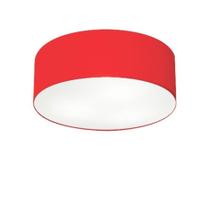 Plafon Para Sala Cilíndrico SL-3046 Cúpula Cor Vermelho