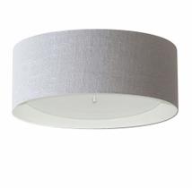 Plafon Para Sala de Estar Cilíndrico SE-3008 Cúpula Cor Cinza Branco