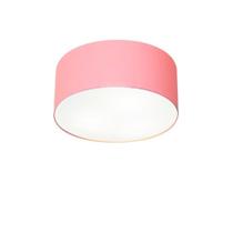 Plafon Para Sala de Jantar Cilíndrico SJ-3010 Cúpula Cor Rosa Bebê