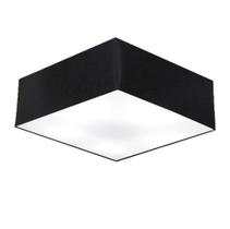 Plafon Para Sala de Jantar Quadrado SJ-3059 Cúpula Cor Preto