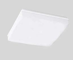 Plafon pillow sobrepor branco metal quadrado 11x36cm newline 3x e27 25w bivolt