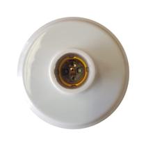 Plafon Plástico Foxlux Bocal Porcelana E27 Plafon Plástico Foxlux Bocal Porcelana E27
