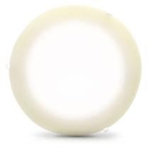 Plafon Pop Colors 25cm para 1 Lampada com soquete E-27 e Vidro Borda Amarelo