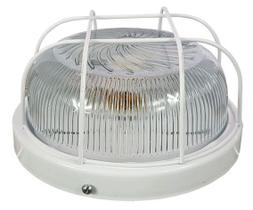 Plafon Popular Branco girasol com grade vidro transparente Plafon Popular Branco girasol com grade vidro transparente