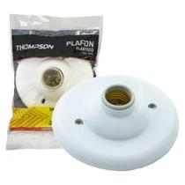 Plafon Pp Bocal Porcelana Branco 100W Thompson Plafon Plástico