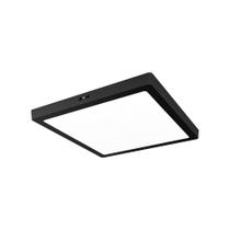 Plafon Preto De Sobrepor Led 18w Quadrado Bivolt 6500k Plafon Preto De Sobrepor Led 18w Quadrado Bivolt 6500k