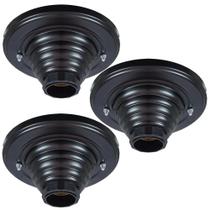 Plafon Preto Popular Tipo PL Para 1 Lampâda todos Ambientes Plafon Preto Popular Tipo PL Para 1 Lampâda todos Ambientes