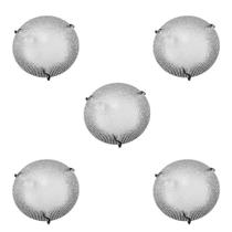 Plafon Prisma Vidro Craquelado 25cm 1 Lamp. E-27 Max 60w 05 Unidades