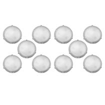 Plafon Prisma Vidro Craquelado 40cm 3 Lamp. E-27 Max 60w 10 Unidades