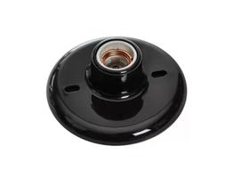 Plafon Pvc Soq Porcelana Opl Preto E-27 Blister
