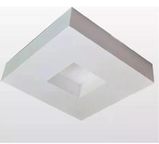 Plafon Quadrado Asturias Led 16w 3000k Bivolt Branco