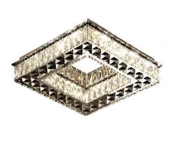 Plafon Quadrado Cristal-Controle
