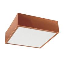 Plafon quadrado de aluminio cobre 20cm