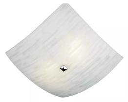 Plafon Quadrado De Vidro Matrix 2 Lamp. E27 - Bronzearte