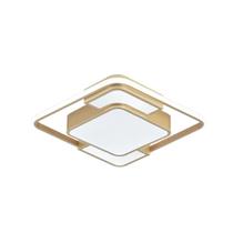 Plafon Quadrado Dourado 45cm Led 48W 3 em 1 Bivolt Plafon Quadrado Dourado 45cm Led 48W 3 em 1 Bivolt