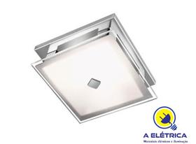 plafon quadrado lixado em aço escovado 15x15