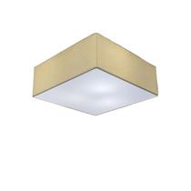 Plafon Quadrado Md-3001 Cúpula em Tecido 35x35x12cm Algodão Crú - Bivolt Plafon Quadrado Md-3001 Cúpula em Tecido 35x35x12cm Algodão Crú - Bivolt