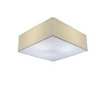 Plafon Quadrado Md-3001 Cúpula em Tecido 35x35x12cm Linho Bege - Bivolt Plafon Quadrado Md-3001 Cúpula em Tecido 35x35x12cm Linho Bege - Bivolt