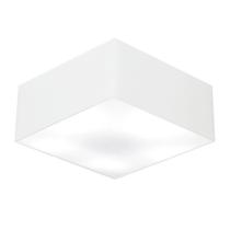 Plafon Quadrado Md-3060 Cúpula em Tecido 21/80x80cm Branco - Bivolt