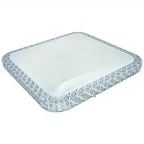 Plafon Quadrado Modaza Lumiere com 3 Temperatura 34 cm, Branco