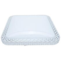 Plafon Quadrado Modaza Lumiere com 3 Temperatura 44 cm, Branco