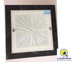 plafon quadrado no vidro preto de 30x30 plafon quadrado no vidro preto de 30x30