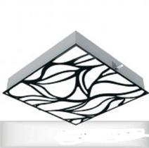 Plafon Quadrado Organic De Embutir 30x30 Branco/preto Glight