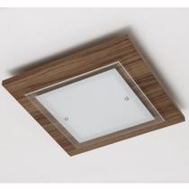 Plafon Quadrado para 1 Lâmpada 27cm Mona Lisa Madelustre Nogal Málaga Plafon Quadrado para 1 Lâmpada 27cm Mona Lisa Madelustre Nogal Málaga