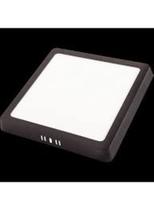 Plafon quadrado sobrepor 12w 6500k preto
