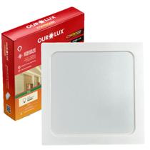 Plafon Quadrado Sobrepor 18w Sensor Presença 2700K Amarela Plafon Quadrado Sobrepor 18w Sensor Presença 2700K Amarela