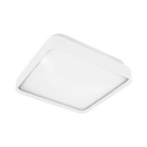 Plafon Quadrado Sobrepor Led Space Branco Moderno 24W Bivolt