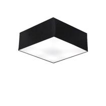 Plafon Quadrado Vivare Md-3050 Cúpula em Tecido 12/40x40cm - Bivolt