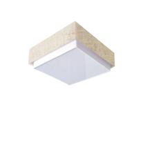 Plafon Quadrado Vivare Md-3089 Cúpula em Tecido 40x40cm - Bivolt