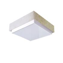 Plafon Quadrado Vivare Md-3091 Cúpula em Tecido 50x50cm - Bivolt