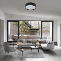 Plafon Ravena Preto 4 Lampadas Tualux