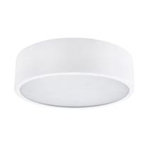 Plafon redondo de aluminio branco 25cm