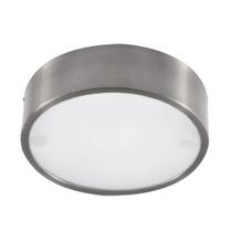 Plafon redondo de aluminio escovado 25cm