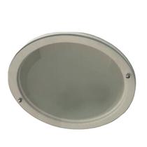 Plafon Redondo de Embutir 23cm com Vidro Jateado no Centro para 02 Lâmpadas Plafon Redondo de Embutir 23cm com Vidro Jateado no Centro para 02 Lâmpadas