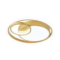 Plafon Redondo Dourado 43cm Led 44W 3 em 1 Bivolt - PARIS LUZ