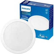 Plafon Redondo Embutir 18w Philips Branco Frio 6500K