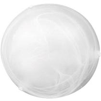 Plafon Redondo Laguna 30cm Murano 2xE27 Branco - 02040023 - TASCHIBRA