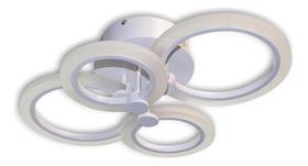 Plafon Redondo Led Luminaria Four Side Circles Branco Mg134 Plafon Redondo Led Luminaria Four Side Circles Branco Mg134