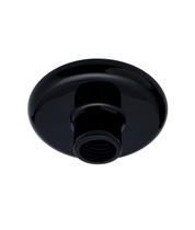 Plafon Rosqueado 15cm Preto E27