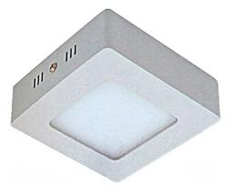 Plafon Sobrepor 6w Mini Luminaria Led Quadrada 8,5cm Teto